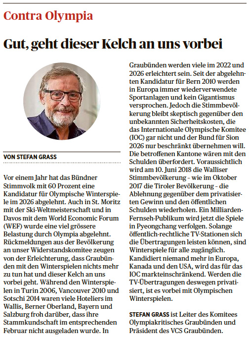 Bündner Tagblatt am 10.02.2018 (Seite 3)